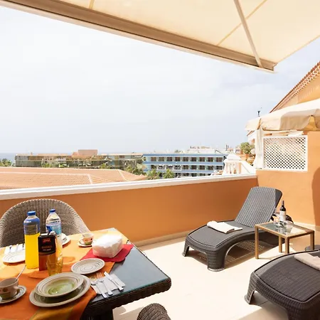 شقة Exclusive Penthouse Playa Vistas 5 Close To Sea And Beach, Aircondition For A Fee, Wifi, Terrace, Heated Pool
